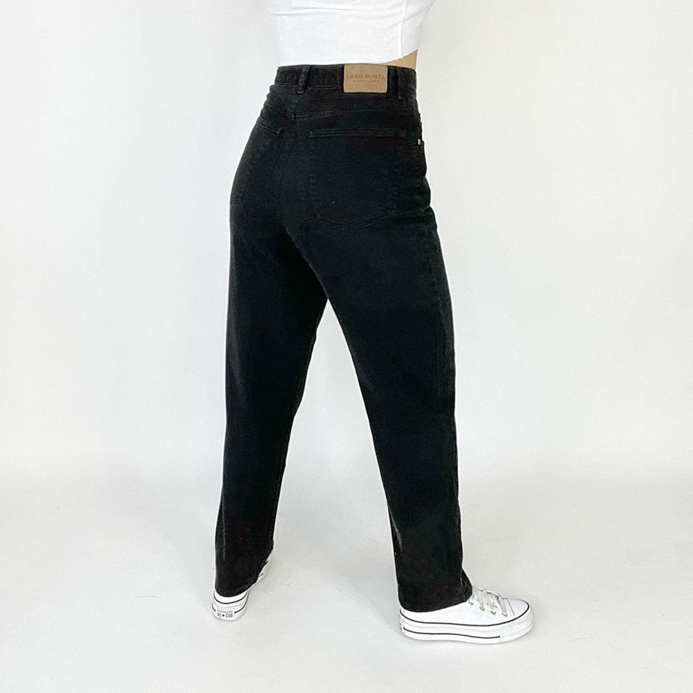90s black Ralph Lauren high waisted jeans! 🔥